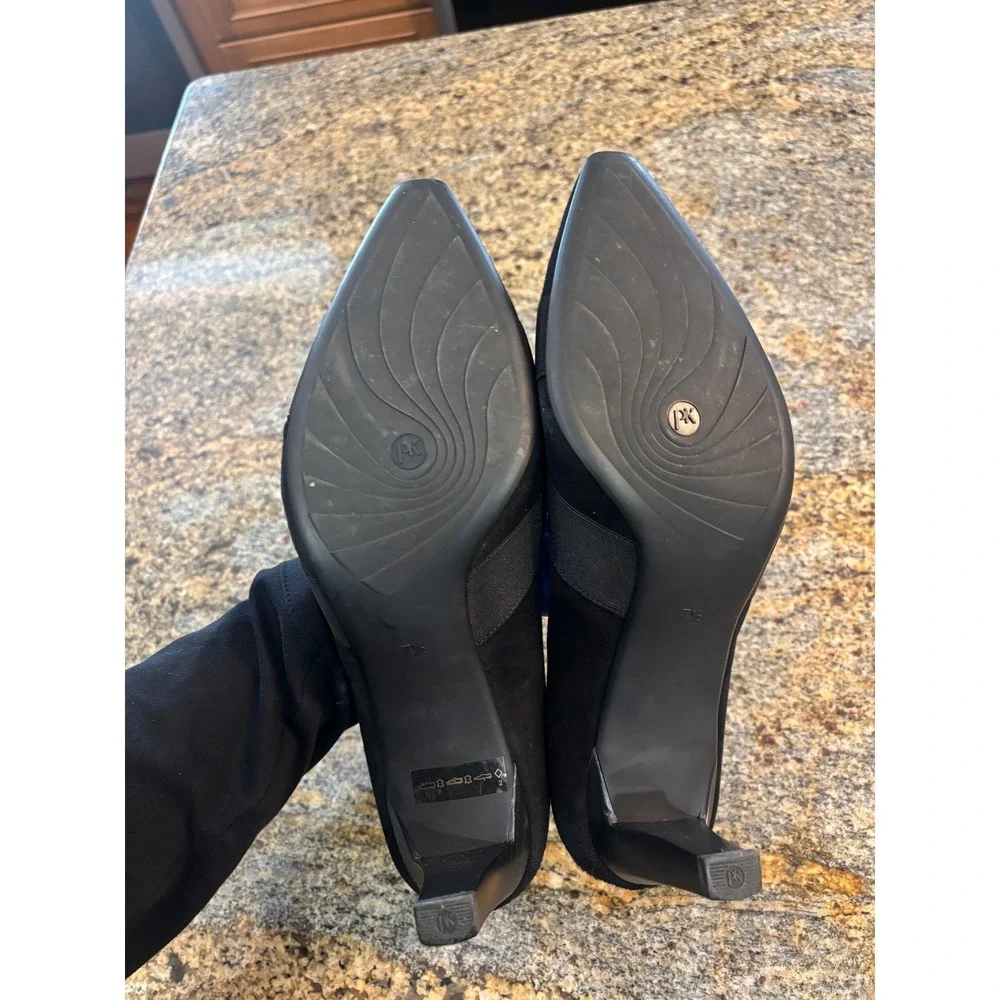 Peter Kaiser Women's US Sz 10 Malana‎ Black Mid Heels with Bandage Detail
